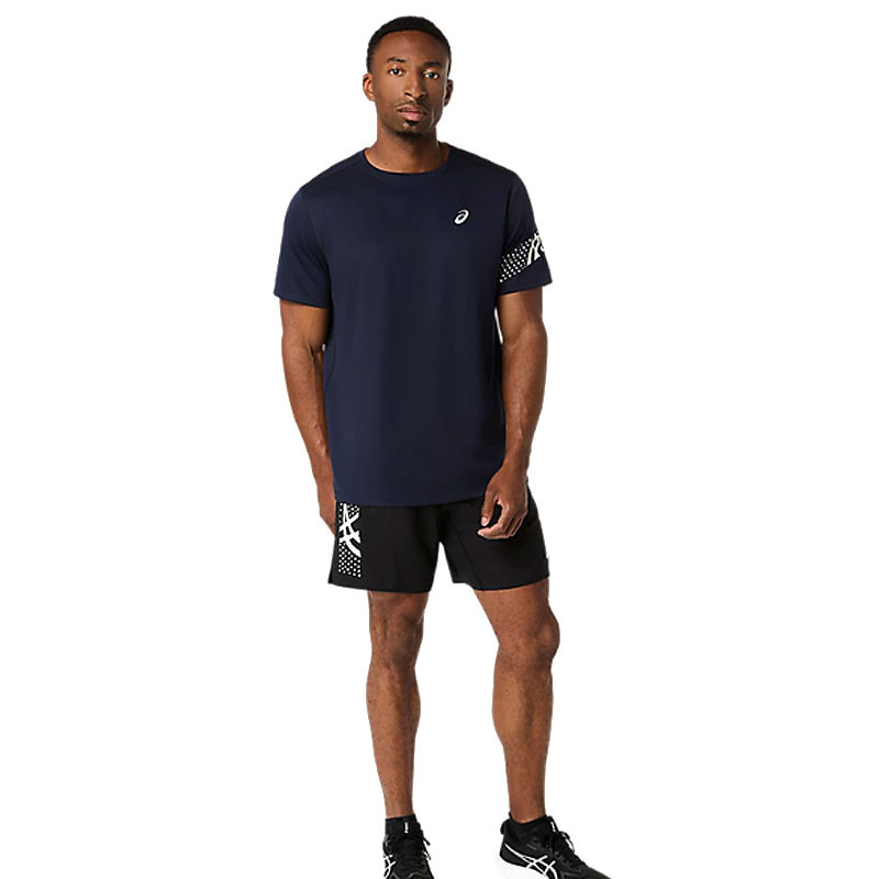 Tee-shirt homme Asics Icon Top bleu marine