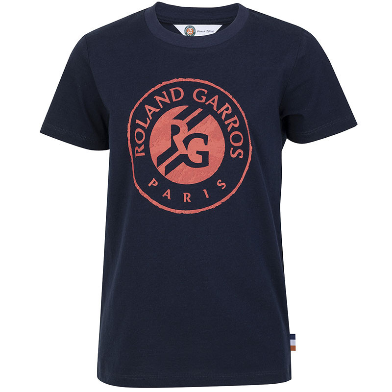 Tee-shirt Big Logo Roland Garros Kid bleu marine