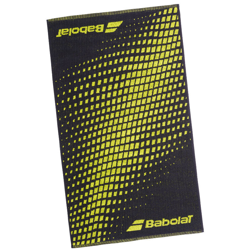 Serviette de tennis Babolat Medium Towel Pure Aero noir-jaune