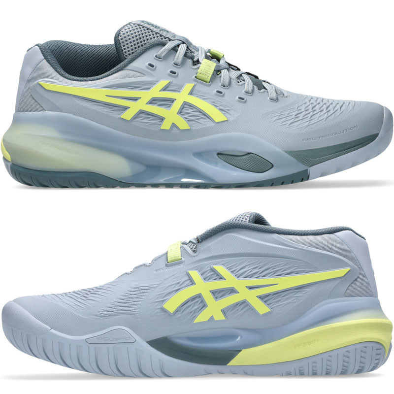 Asics Gel Resolution X rose gris et jaune - Stabilité et Performances Pros