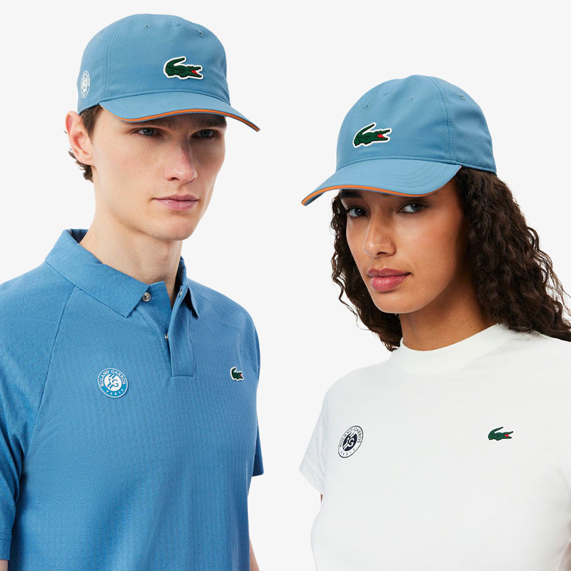 Casquette Lacoste Roland Garros bleue : Performance et style