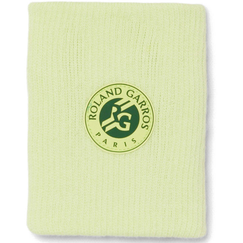 Poignets éponge Lacoste Roland-Garros vert clair