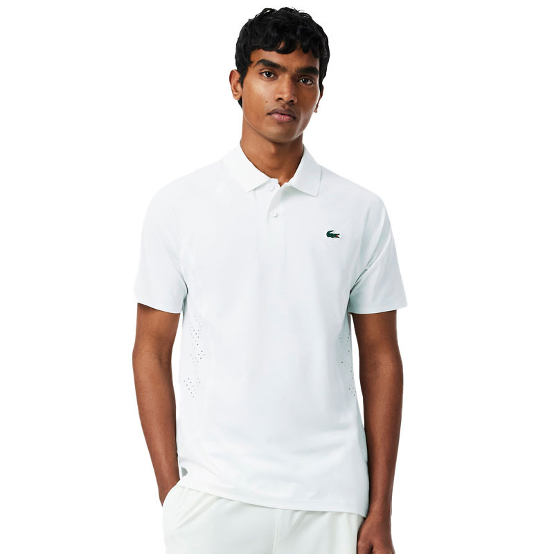 Polo Lacoste Novak Djokovic blanc