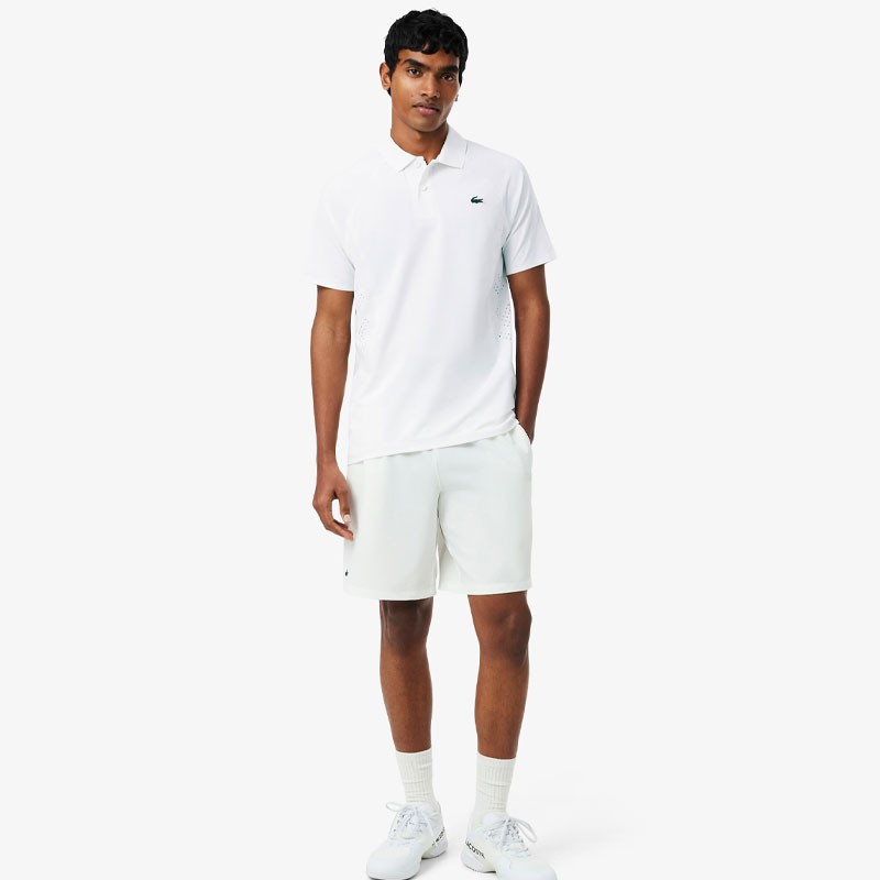 Polo Lacoste Novak Djokovic blanc
