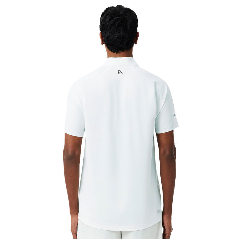Polo Lacoste Novak Djokovic blanc - L'excellence du champion
