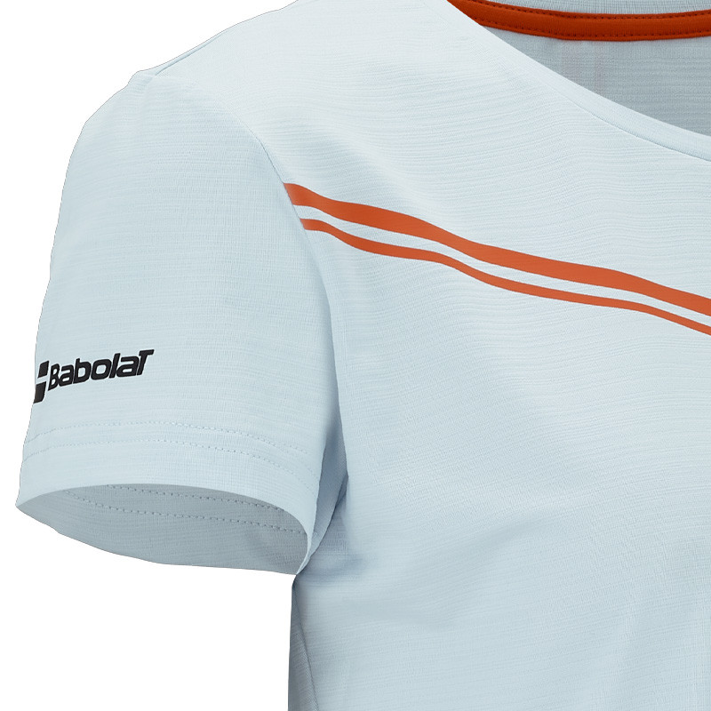 Tee-shirt Babolat Play Crew Neck femme bleu clair