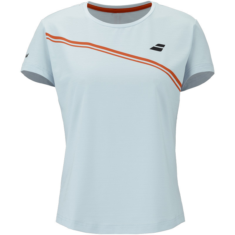 Tee-shirt Babolat Play Crew Neck femme bleu clair