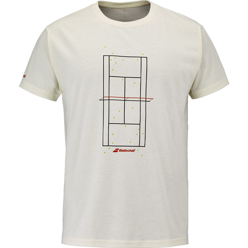 Tee-shirt Babolat Message Tee Homme Beige