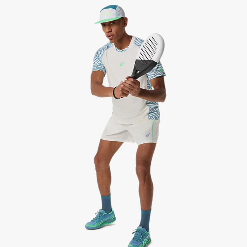 Tee-shirt Asics Padel Court Print Top blanc