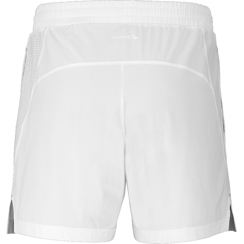 Short Babolat Juan Lebrón blanc et vert – Performance et Amplitude