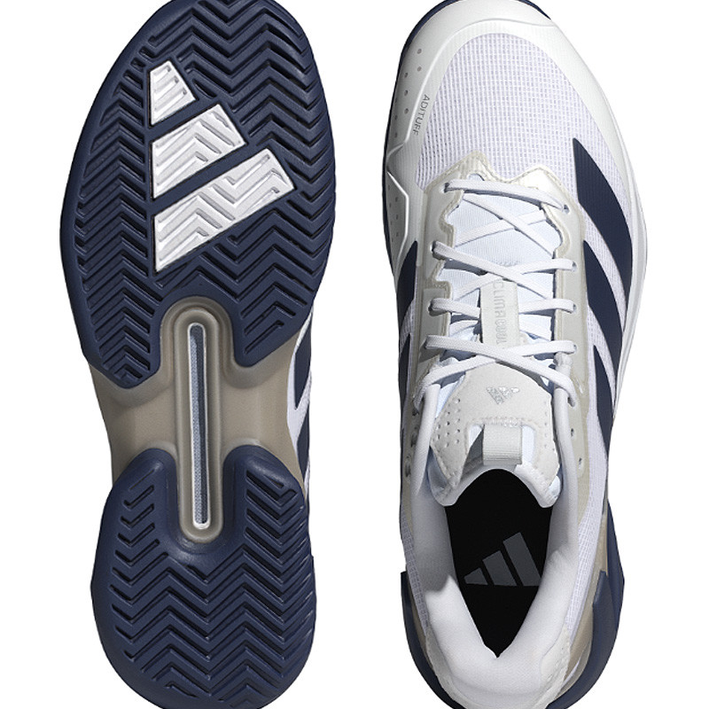 Adidas Adizero Ubersonic 5 blanc-bleu