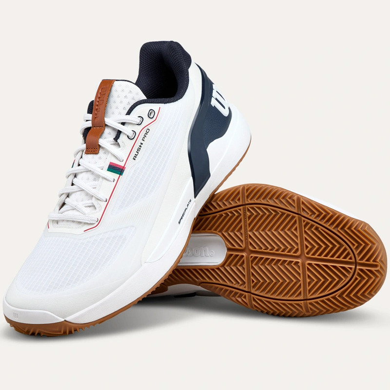 Wilson Rush Pro 5 Clay blanc-marine