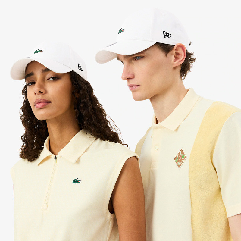 Casquette Lacoste x New Era blanche