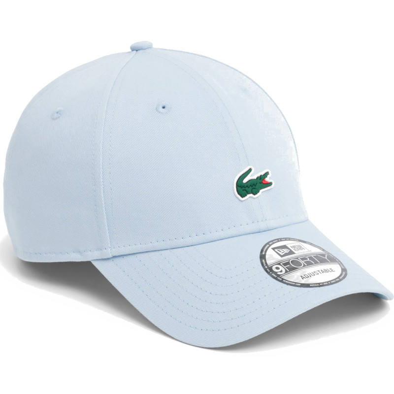 Casquette Lacoste x New Era bleu ciel