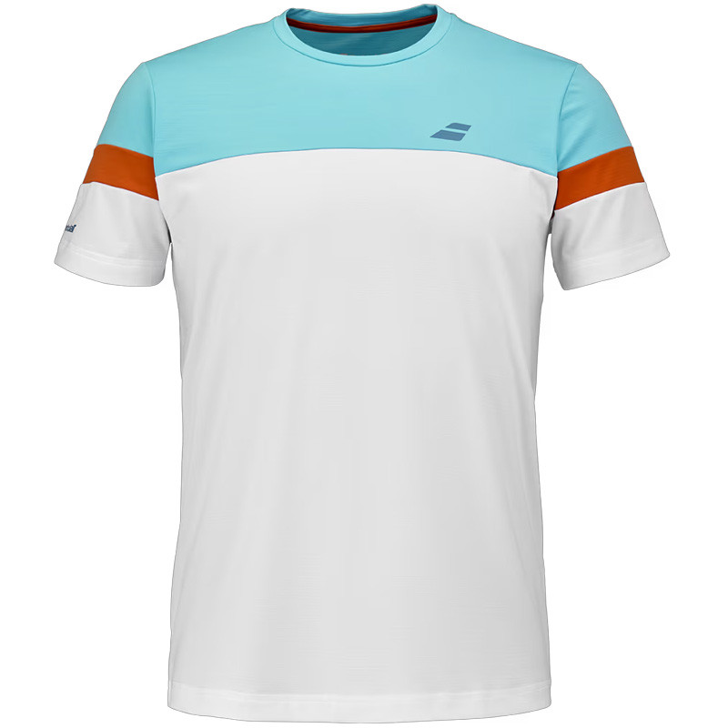 Tee-shirt Babolat Perf Crew blanc-bleu