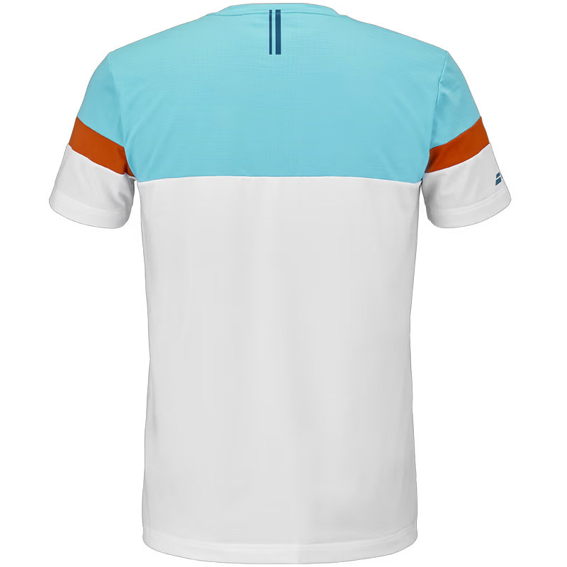 Tee-shirt Babolat Perf Crew blanc-bleu