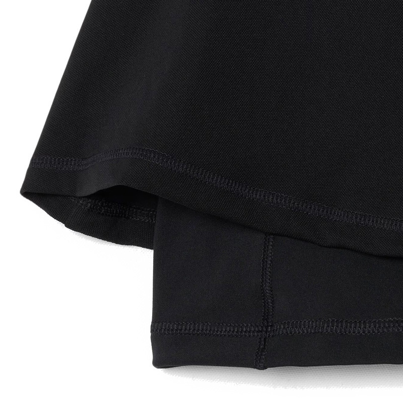 Jupe Lacoste noir Piqué Ultra Dry Femme : Performance et Style