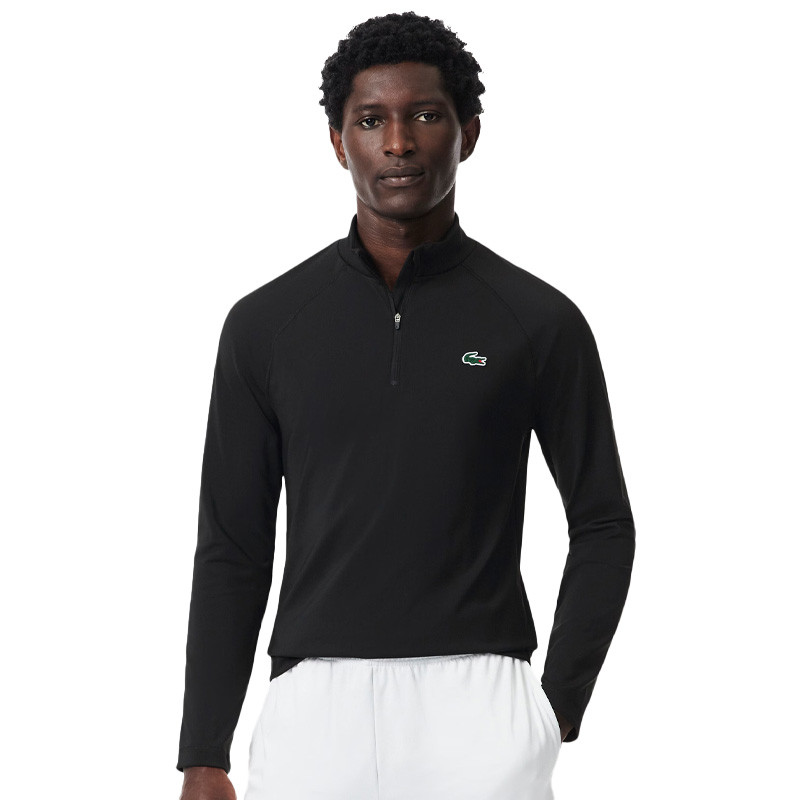 Sweat 1/2 zip Mid-Layer Lacoste Sport Ultra Dry noir