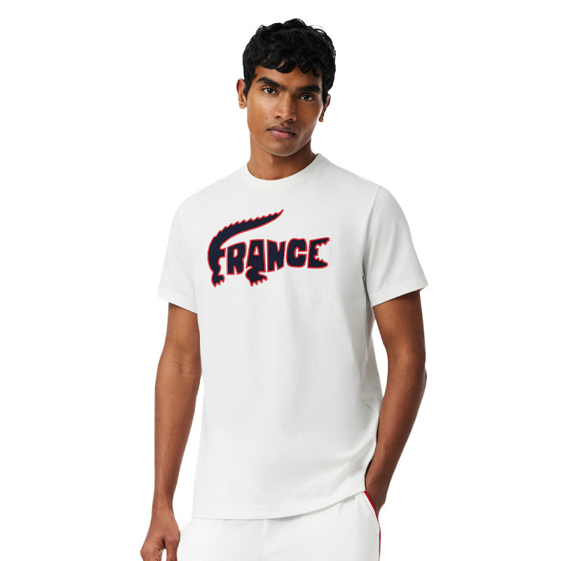 Tee-shirt Équipe de France de Tennis Lacoste coloris blanc