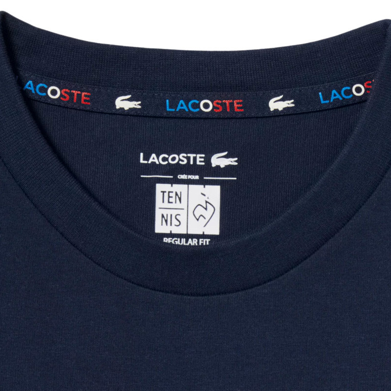 Tee-shirt Équipe de France de Tennis Lacoste coloris bleu marine