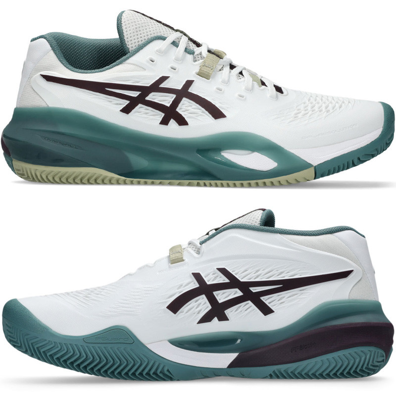 Asics Gel-Resolution X Clay blanc-bleu