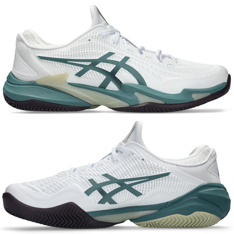 Asics Court FF 3 Clay Homme blanc-vert