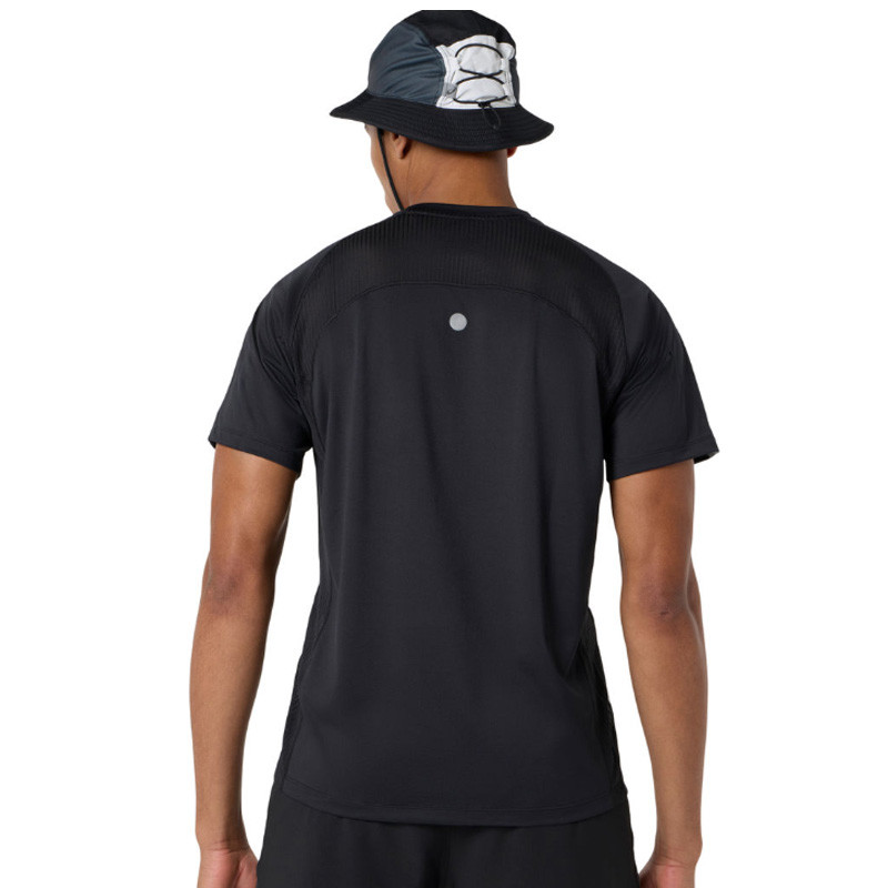 T-Shirt de Running Homme Asics Road Fade Short Sleeve Top noir-blanc