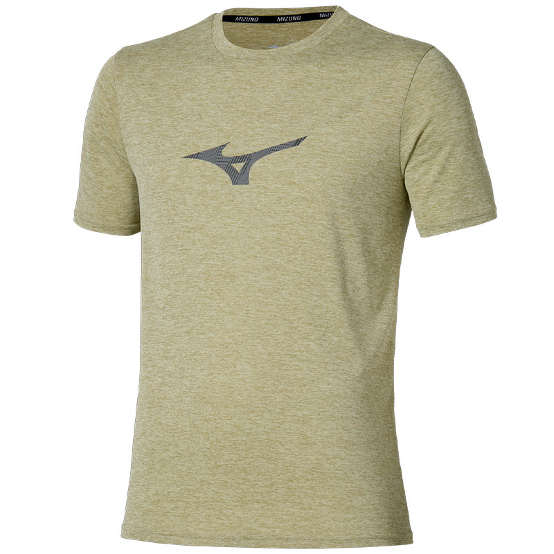 T-Shirt Homme Mizuno Core Runbird, coloris beige