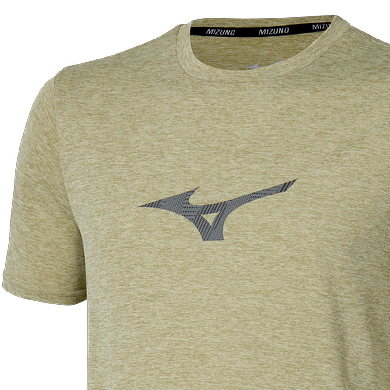 T-Shirt Homme Mizuno Core Runbird, coloris beige