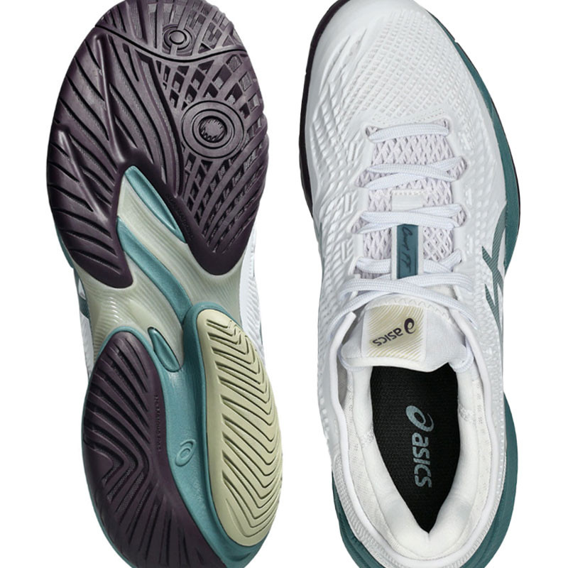 Asics Court FF 3 blanc-vert