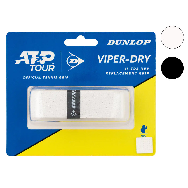 Grip de remplacement Dunlop Viper Dry blanc ou noir