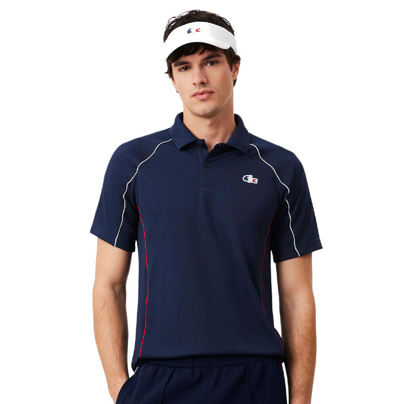 Polo Lacoste Équipe de France Tennis bleu marine : La Performance Tricolore