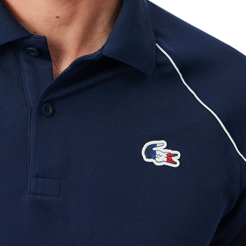 Polo Lacoste Équipe de France Tennis bleu marine