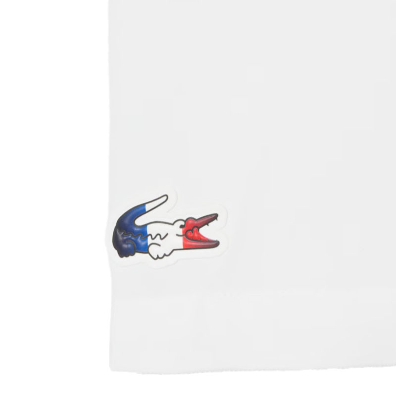 Short Lacoste Équipe de France Tennis blanc : La Performance Tricolore