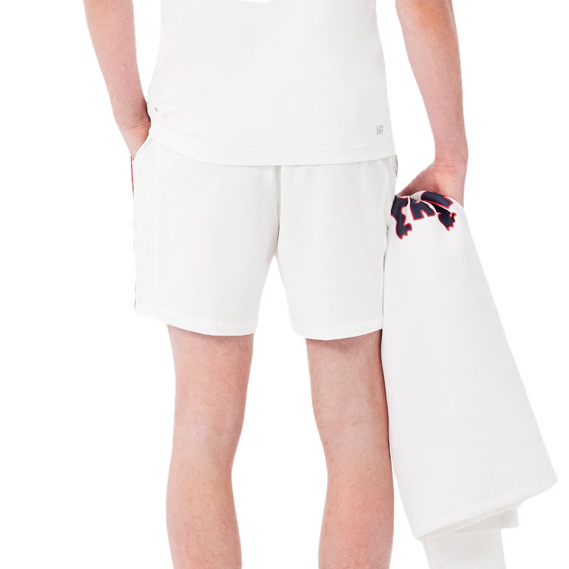 Short Lacoste Équipe de France Tennis blanc : La Performance Tricolore