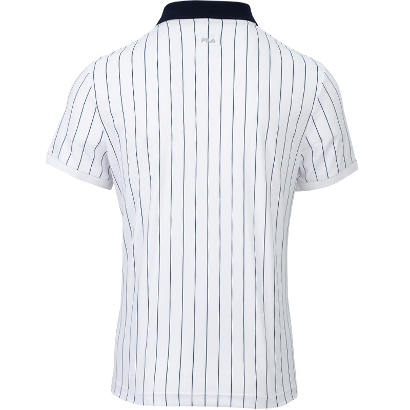 Polo Fila Borg Stripe blanc