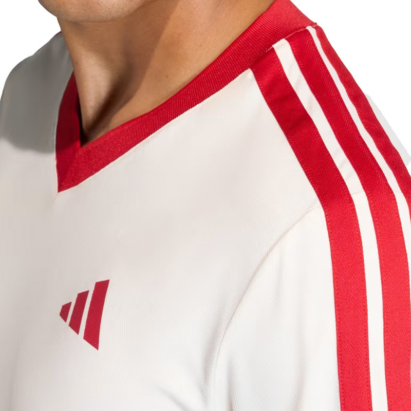 T-shirt de Tennis Adidas Heritage Legend Classics beige et rouge