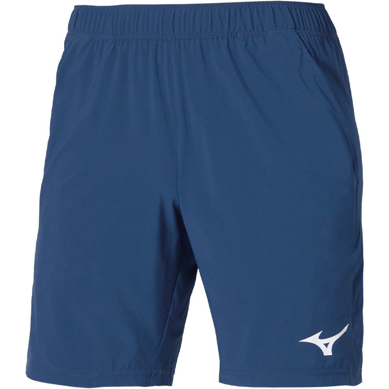 Short de Tennis Homme Mizuno Flex Short 8in - Bleu Nuit