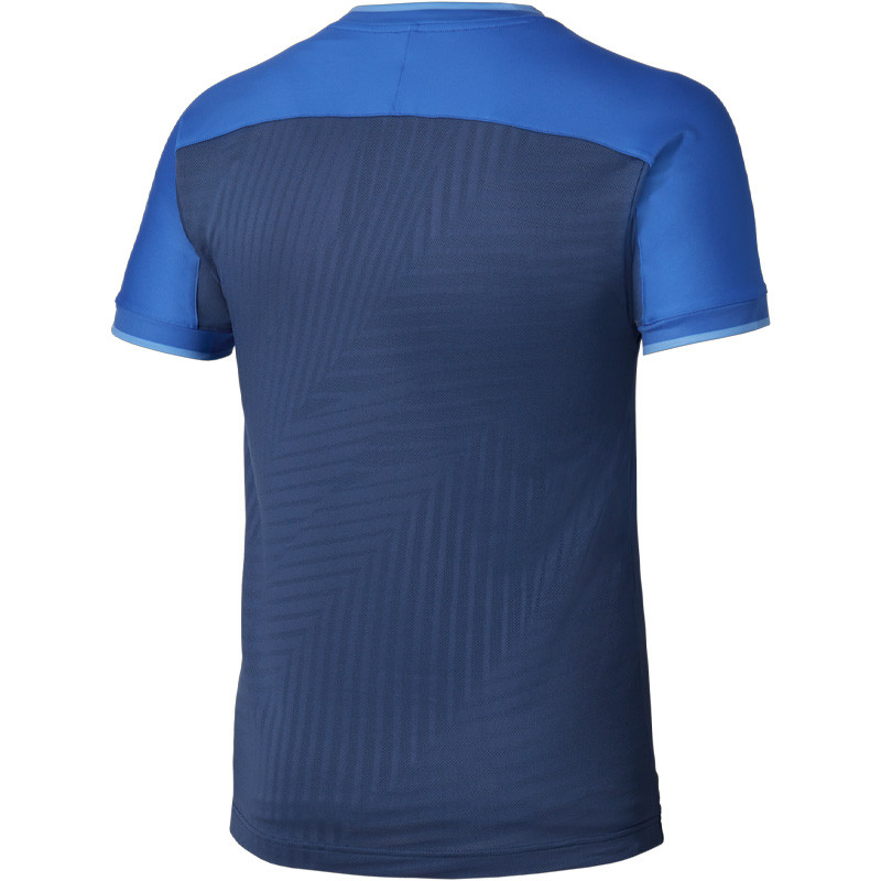 Tee-shirt de Tennis Homme Mizuno Graphic Short Sleeve bleu