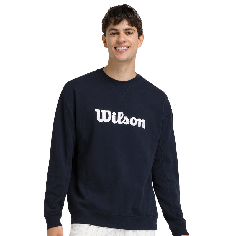 Sweat Homme Wilson Teams Classic Crewneck - Bleu Marine
