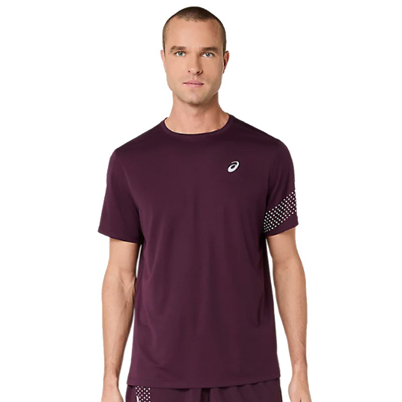 Tee-shirt homme Asics Icon Top bordeaux