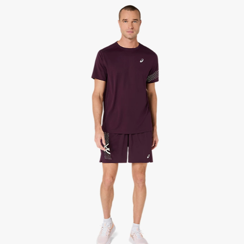 Tee-shirt homme Asics Icon Top bordeaux