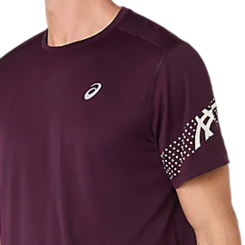 Tee-shirt homme Asics Icon Top bordeaux