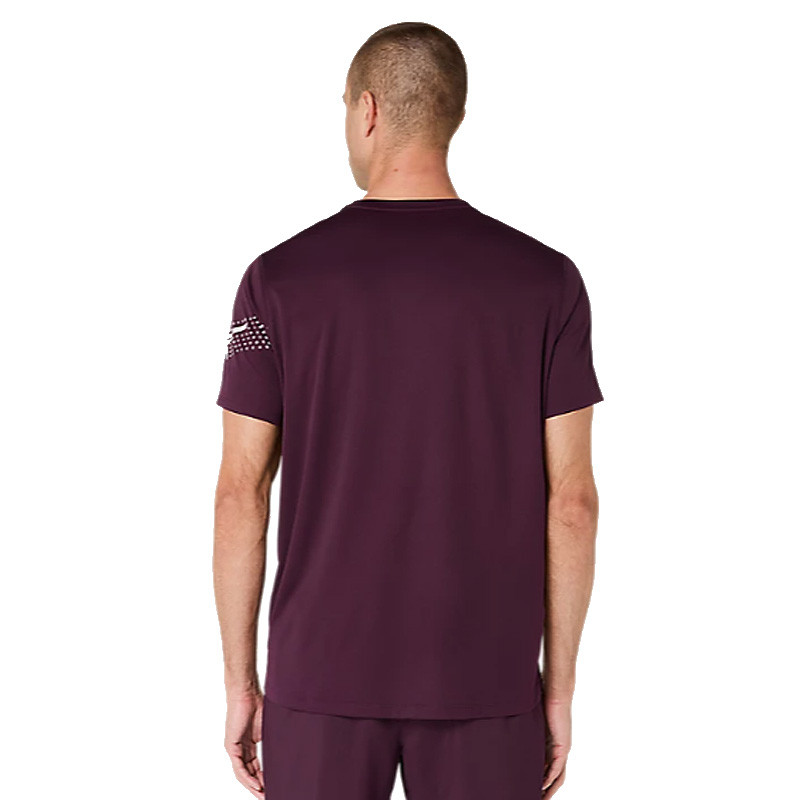 Tee-shirt homme Asics Icon coloris bordeaux - Légèreté et visibilité