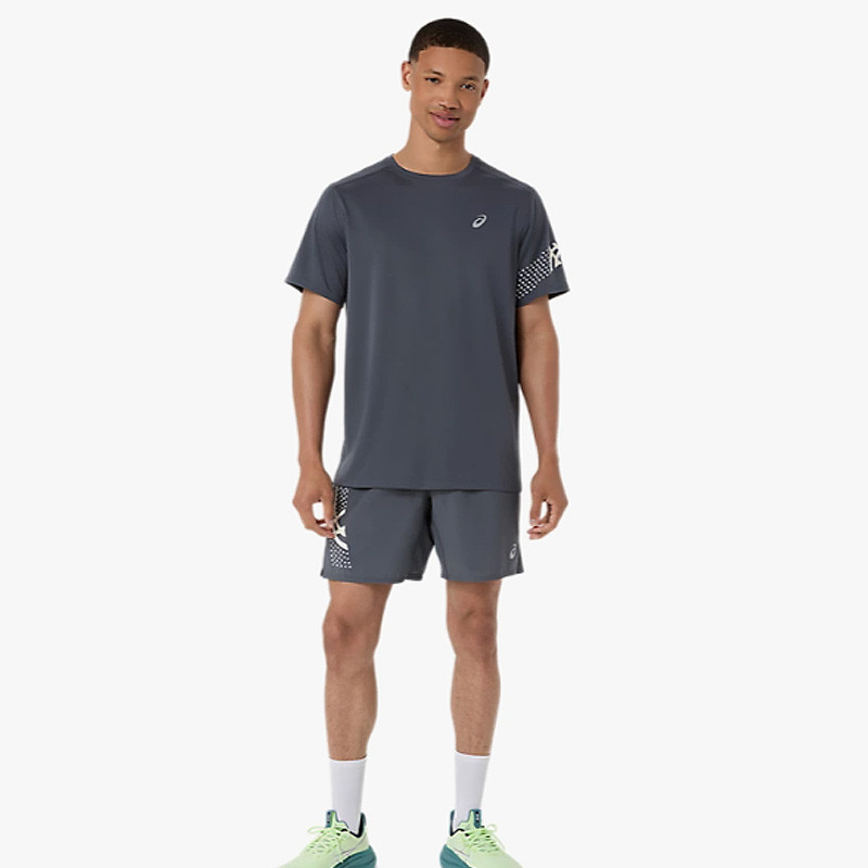 Tee-shirt homme Asics Icon Top gris foncé