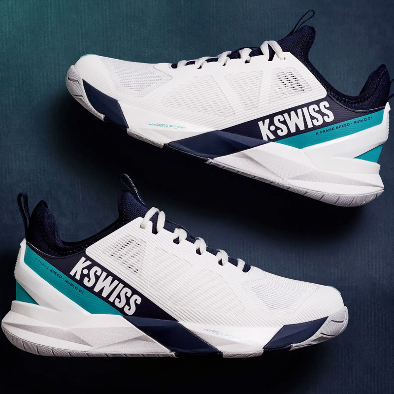 K-Swiss K-Frame Speed Rublo blanc-bleu All Court - Andrey Rublev