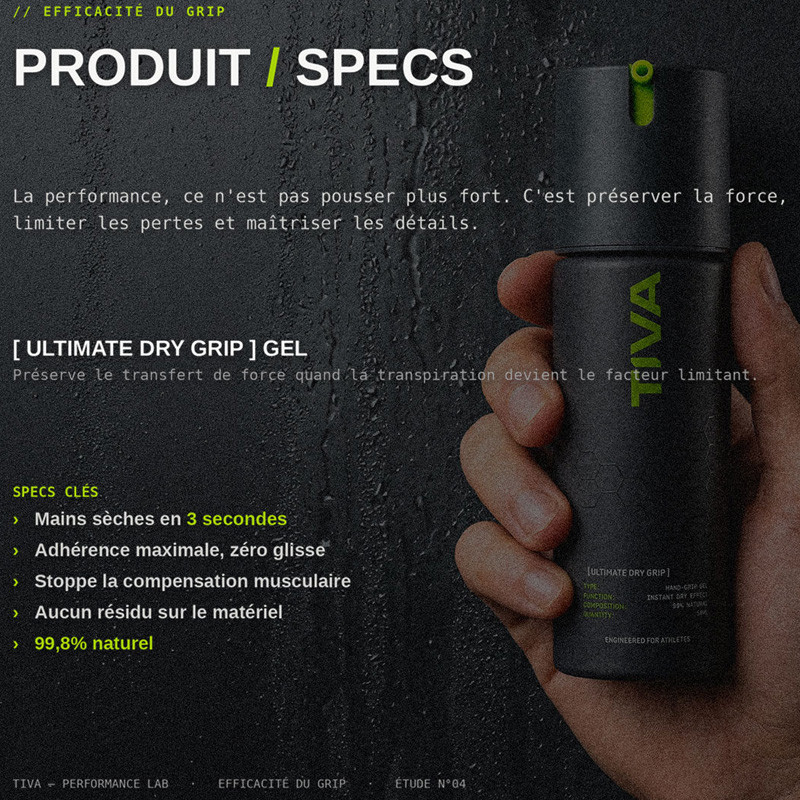 TIVA Ultimate Dry Grip – Gel mains tennis - padel grip sec