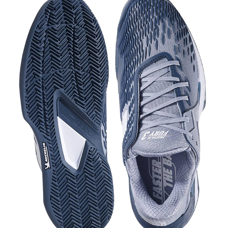Babolat Propulse Fury 3 Clay gris-bleu