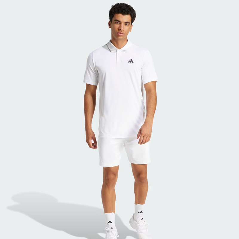 Polo de tennis homme Adidas Club blanc