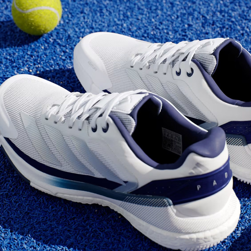 Adidas Crazyquick Boost blanc et bleu